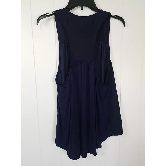 Rock & Republic Shirt Top Womens Size Large Blue Studded Sleeveless - Picture 6 of 10